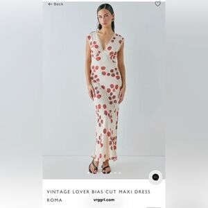 NWT VRG Girl Maxi Dress - Roma Tomato